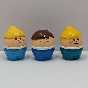 Vintage Little Tikes Toddle Tots Set Of 3 Plastic Characters Lot